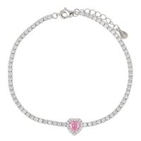 Bracelet Urania Preziosi Femme in Argent Zircone B0801PINK - B0801PINK